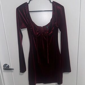 Windsor Burgundy Velvet Dress
